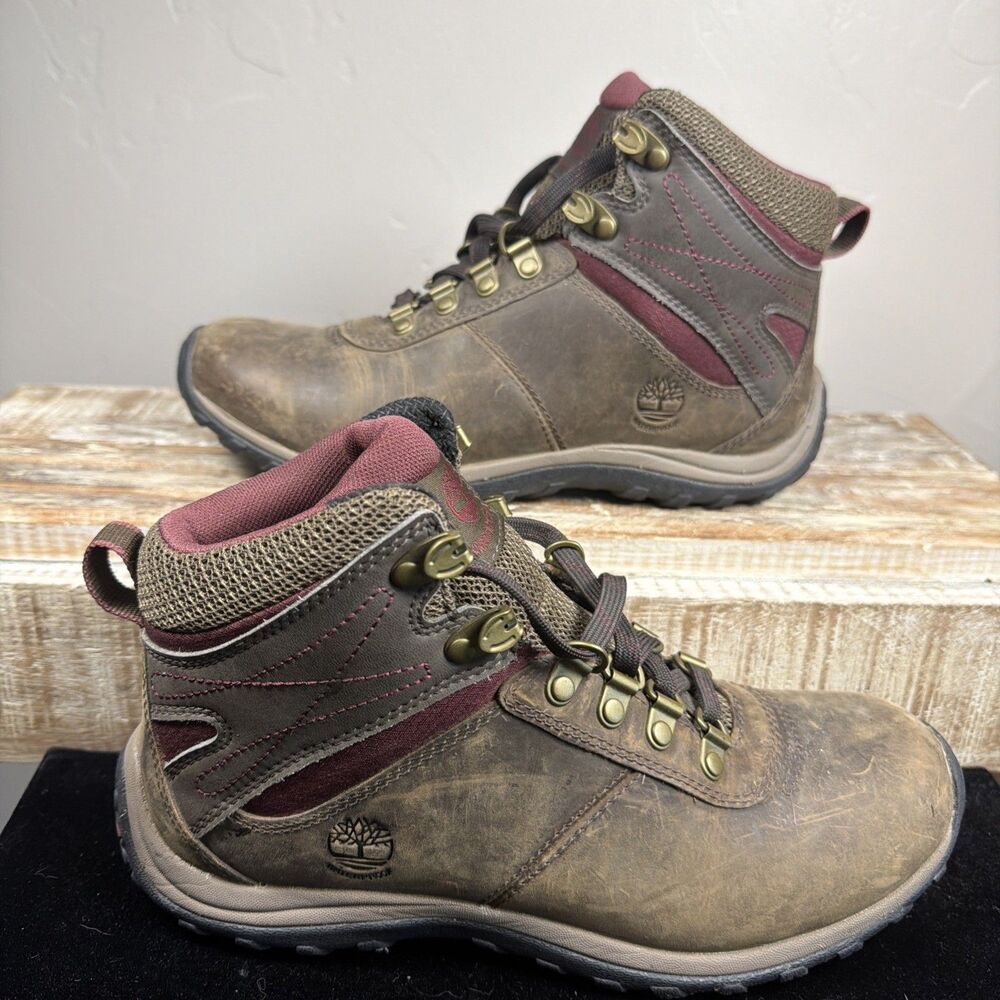 TIMBERLAND Womens Norwood Mid Waterproof Hiking Boots Size 7 Gorpcore Outdoor